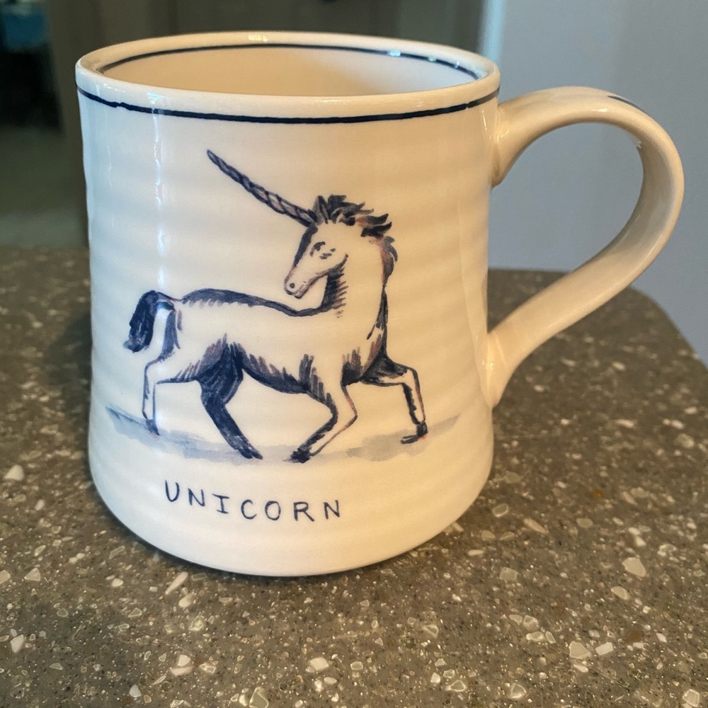 Anthropologie unicorn mug